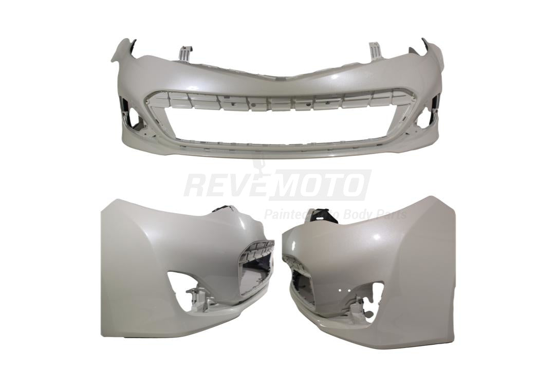 2013-2015 Toyota Avalon Front Bumper Painted Blizzard Pearl (70) 5211907910