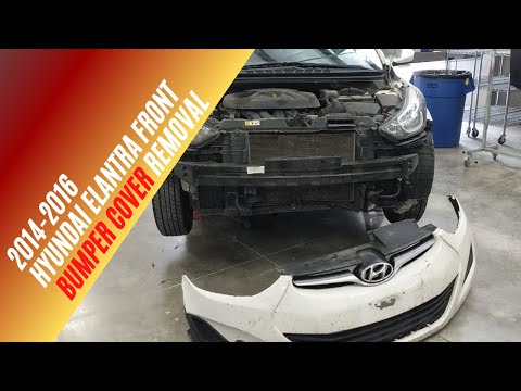 How to remove a 2014-2016 Hyundai Elantra Front Bumper Cover, 1 of 3
