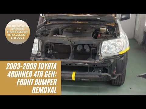 2006-2009 Toyota 4Runner Front Bumper Removal, Video 1/3