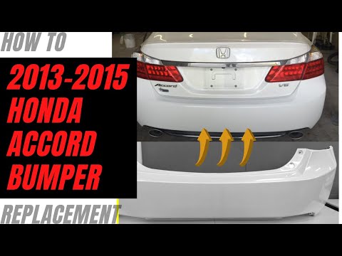How To Replace 2013-2015 Honda Accord Sedan Rear Bumper ReveMoto Painted Auto Parts Replacement