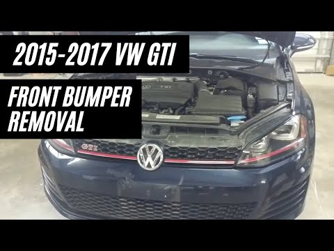 2015-2017 Volkswagen GTI MK7 front bumper removal | ReveMoto