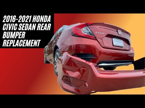 2016-2020 Honda Civic Sedan Rear Bumper Replacement Video - How To - ReveMoto YouTube Channel