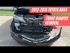 How to remove your 2013-2015 Toyota Rav4 front bumper cover | ReveMoto