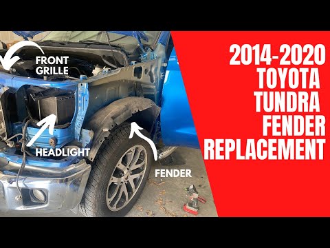 How to remove a 2014-2020 Toyota Tundra Fender, Driver-side