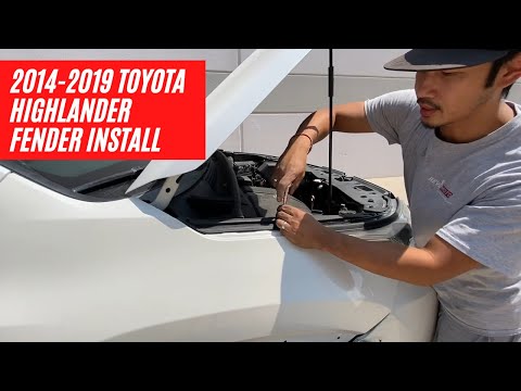 How to install a 2014-2019 Toyota Highlander fender Part 2 | ReveMoto