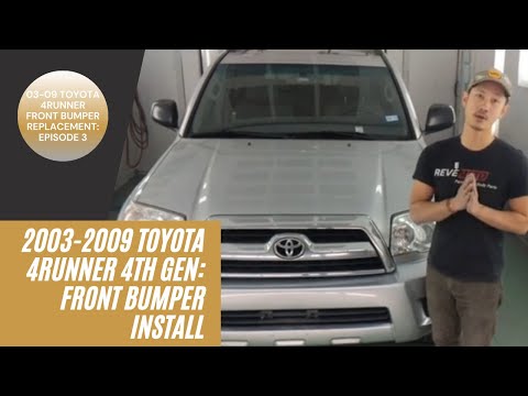 How to Install a 2006-2009 Toyota 4Runner Front Bumper , Video 3/3