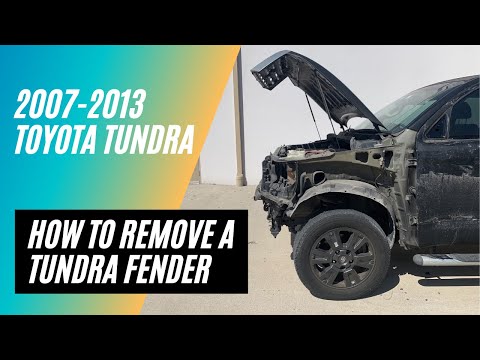 2007-2013 Toyota Tundra Fender Removal Tutorial