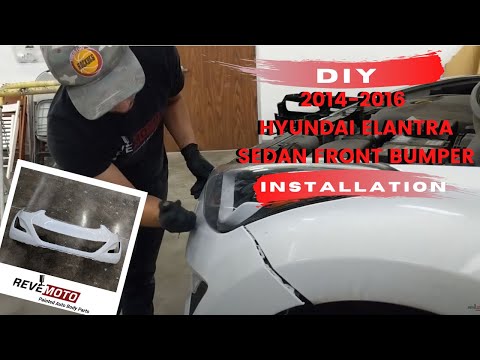 How to Install a 2014-2017 Hyundai Elantra front bumper cover, 3 of 3
