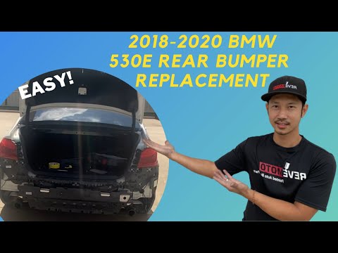 2018-2020 BMW 5 Series G30 Hybrid Rear Bumper Removal Install (Easy Steps to Follow) DIY - ReveMoto
