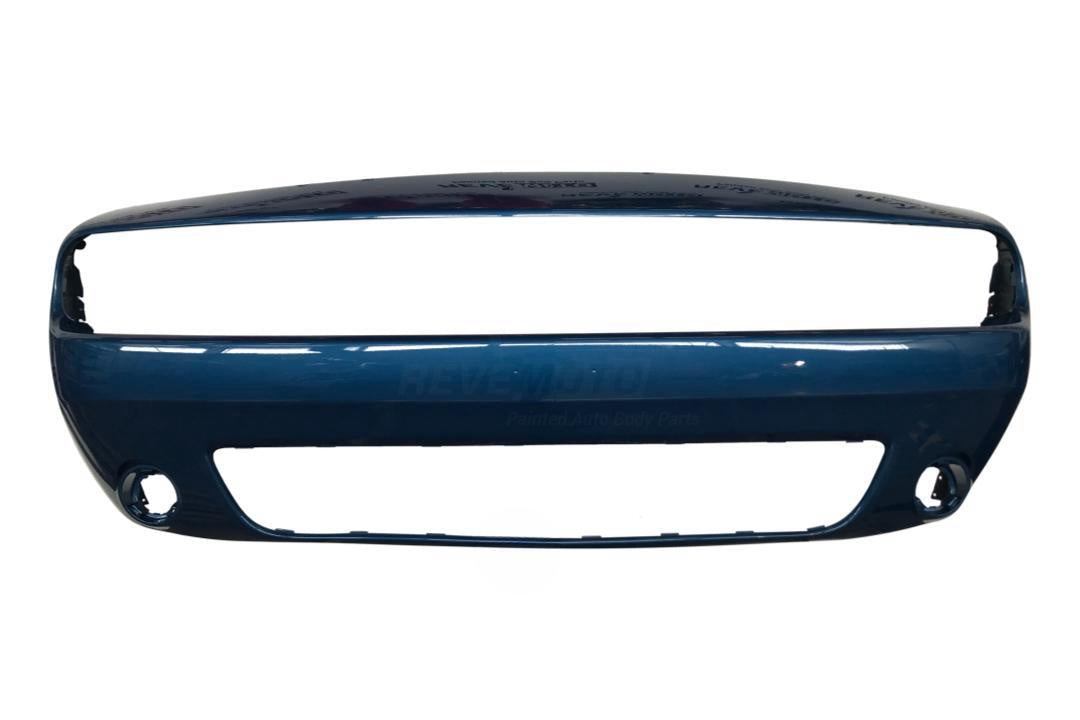 2015-2022 Dodge Challenger Front Bumper Painted (WITHOUT- Hell Cat) Frostbite Blue Metallic (PCA)68258730AB CH1000A20